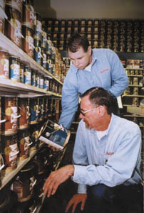 Owner Bob Taylor and his son, Nick, hope to keep the last local, family-owned hardware store going strong.