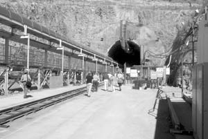 The entrance to the Yucca Mountian Nuclear Waste Repository.