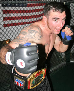 Cage fighter Richard Montoya’s lightweight boxing gloves are a relatively new addition to the sport. Back before cage fighting was legally sanctioned, bare-knuckled fighting ruled the day in this almost-anything-goes form of combat.