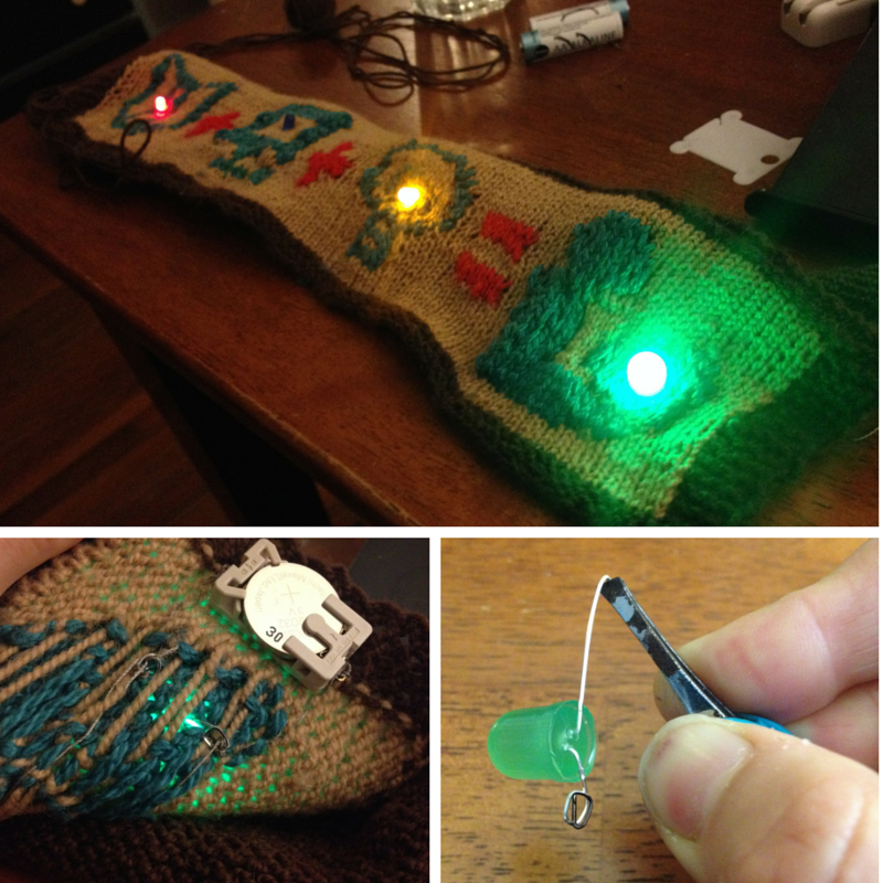 My first sewn circuit