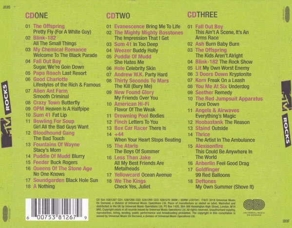 MTV Rock Pop Punk vs the World (3CD)
