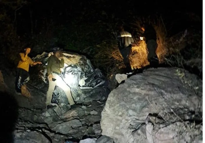 गहरी खाई में गिरी कार, बारात से लौट रहे पति-पत्नी की मौत