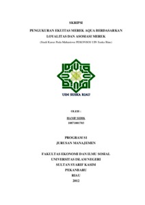 Timbul pertanyaan, berapa sih besarnya ekuitas atau modal minimum yang diwajibkan untuk dalam peraturan ojk no. PENGUKURAN EKUITAS MEREK AQUA BERDASARKAN LOYALITAS DAN ...