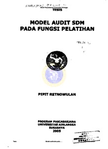 If you’ve ever been audited by the irs, we want. Model Audit Sdm Pada Fungsi Pelatihan Repository Unair Repository