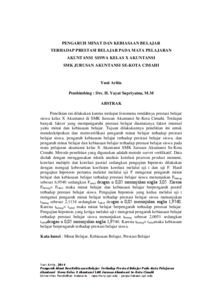 Materi akuntansi kelas x semester 1 jurnal umum a. Pengaruh Minat Dan Kebiasaan Belajar Terhadap Prestasi Belajar Pada Mata Pelajaran Akuntansi Siswa Kelas X Akuntansi Smk Jurusan Akuntansi Se Kota Cimahi Upi Repository