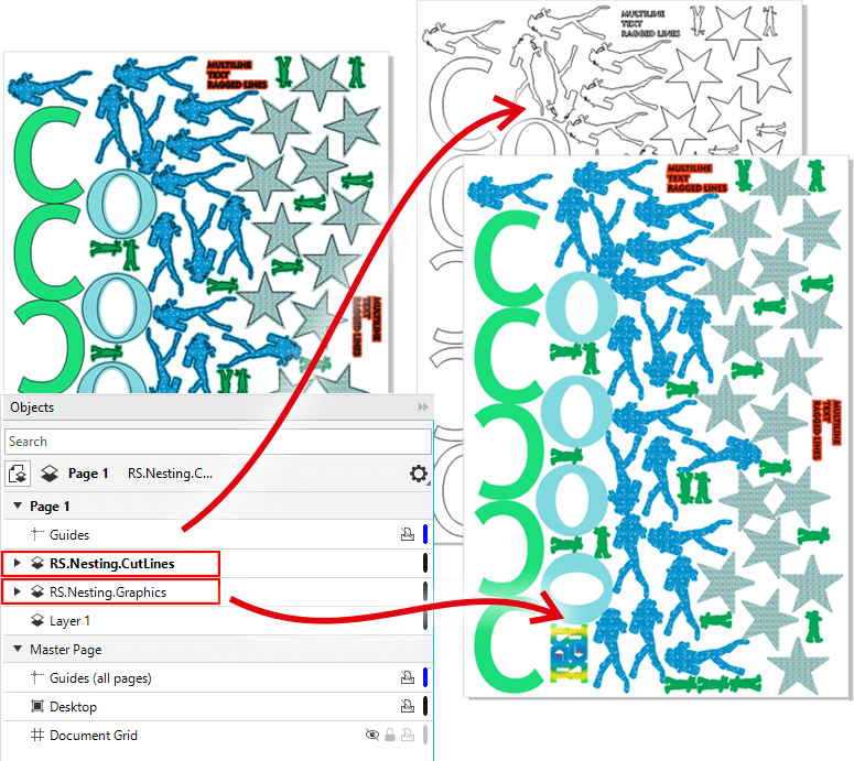 Nesting Plugin For Coreldraw From Reproscripts Imposition Library - Dark Pattern Collection - Ultra HD Quality