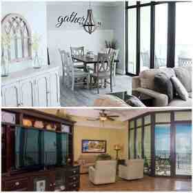 condo farmhouse coastal beach modern lind jenny crib bench convert whitewash latex paint wood water portfolio serene repurposeandupcycle outdated transformation