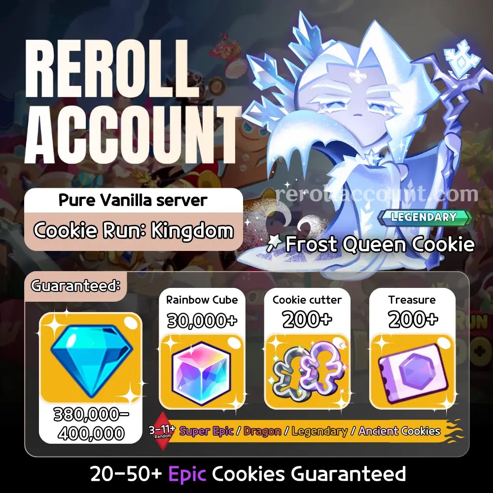 frost queen cookie account pure vanilla