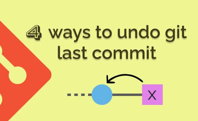 4 Ways To Git Undo Last Commit In Simple And Easy Steps - DevApt