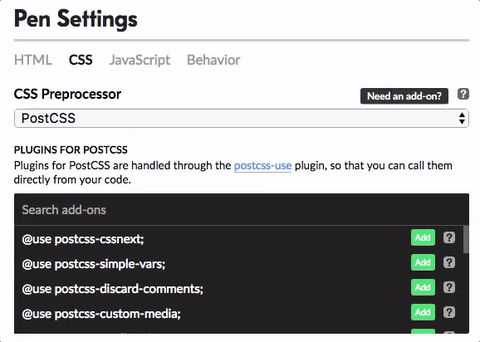 Current List Of All PostCSS Plugins We Support - CodePen Blog