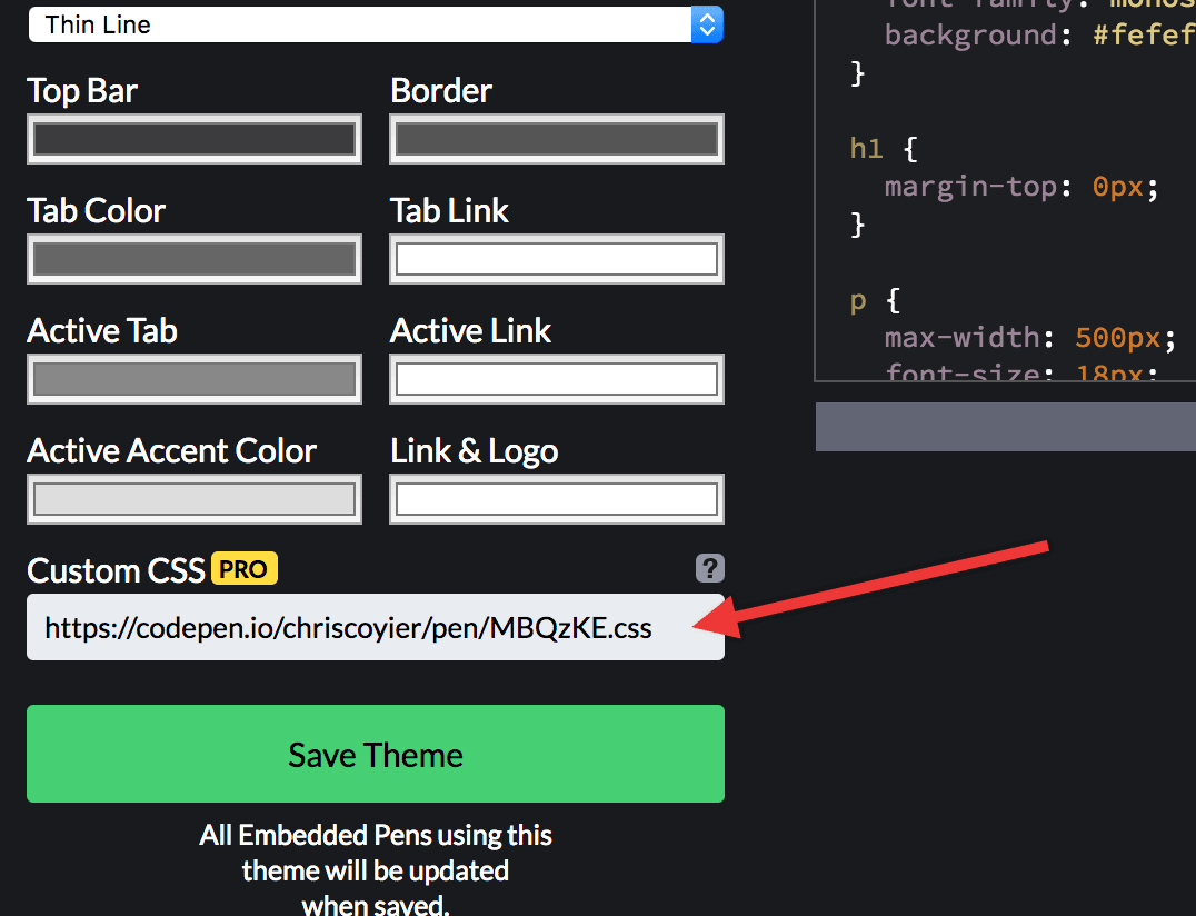 How To Customize A CodePen Embed With Your Own Custom CSS - CodePen Blog