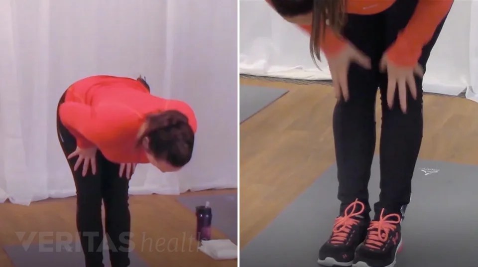 Standing Hamstring Stretch For Low Back Pain Relief Video