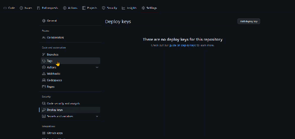 Configure GitHub Actions Secret