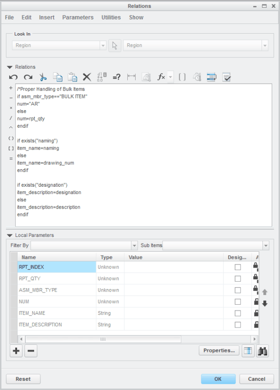 Repeat Region Creo Parameters Bom Creation With Report