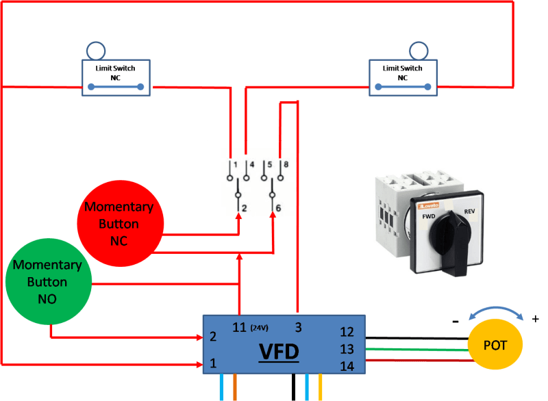 Wiring diagram for vfd