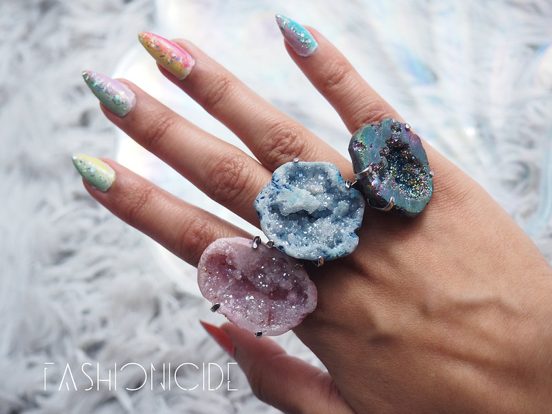 LOVE // Crystal Rock Rings