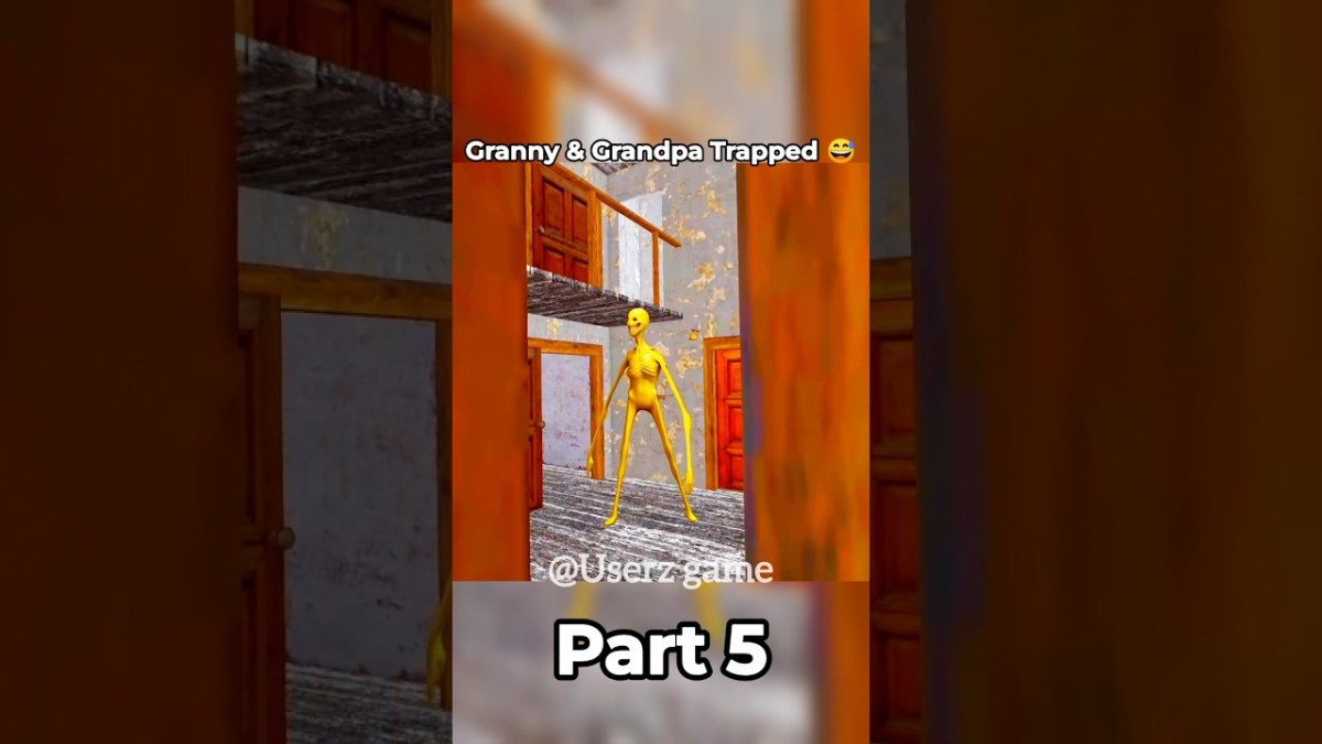 Granny & Grandpa Trapped 🥵😰| Part 5 | #granny #gaming #viral #shorts
