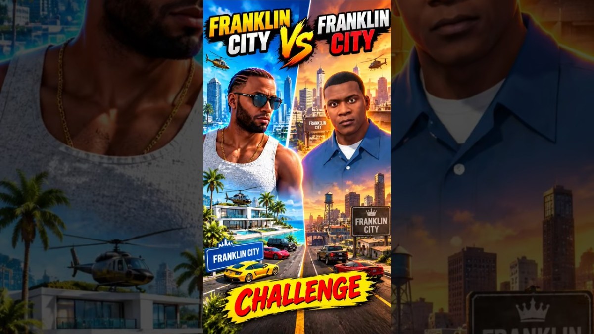 Franklin vs Franklin City🤯😱who's best🤔#indiantheftauto #viral #gaming #shorts