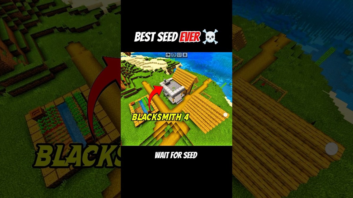 best seed ever ☠️ #minecraft #shorts #gaming #usa