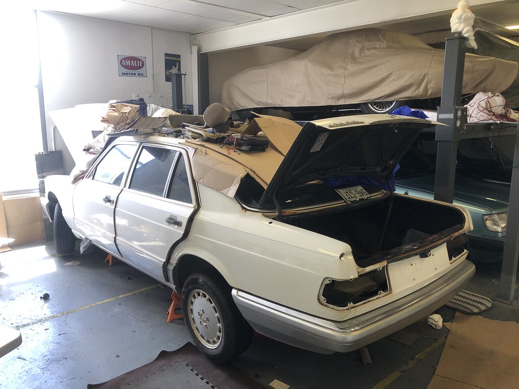 420SEL parts car update