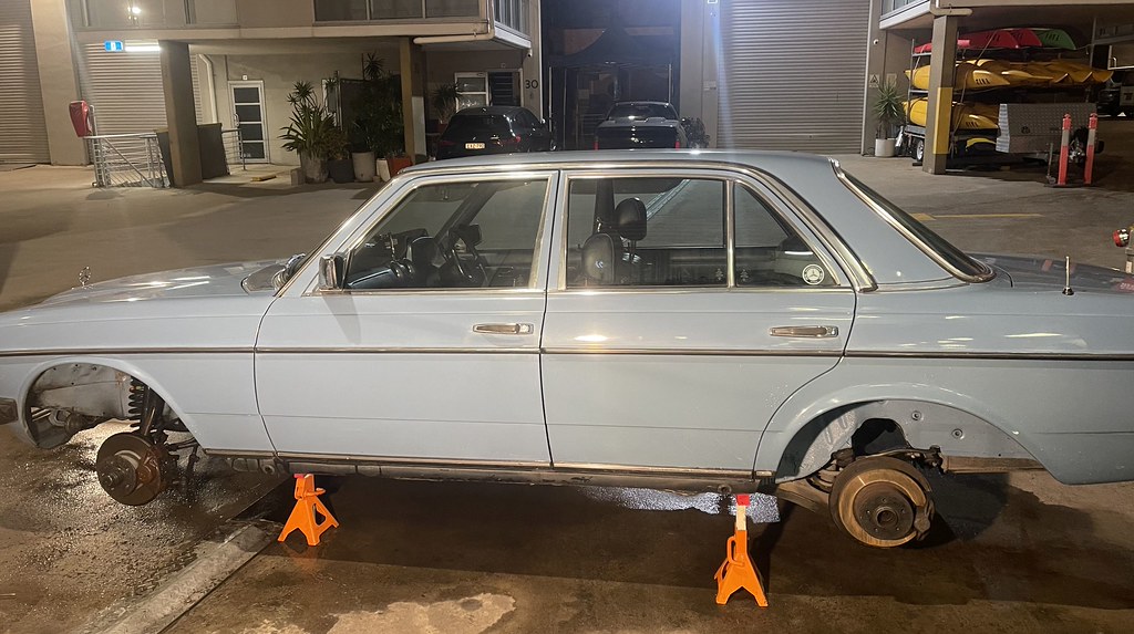 Preparing my W123 for the 50th anniversary event