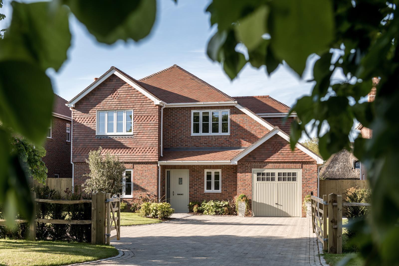 A gas centrally heated and double. cherrywood house just one of three