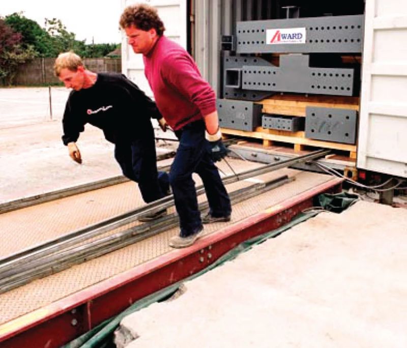 Automatic One Shot Loading Or Unloading Trucks And Containers Q - Stunning Nature Illustration - Mobile