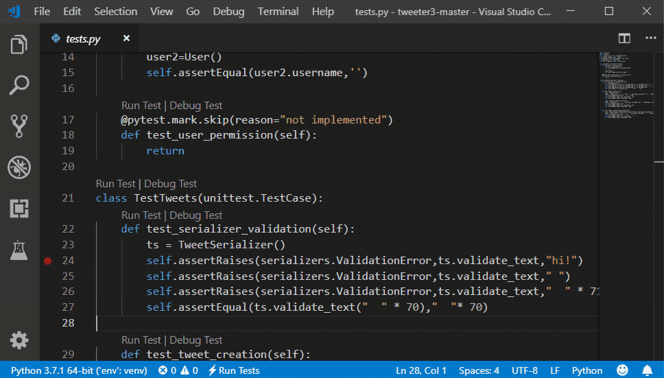 Python for Visual Code Studio