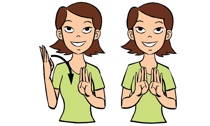 Closer in sign language