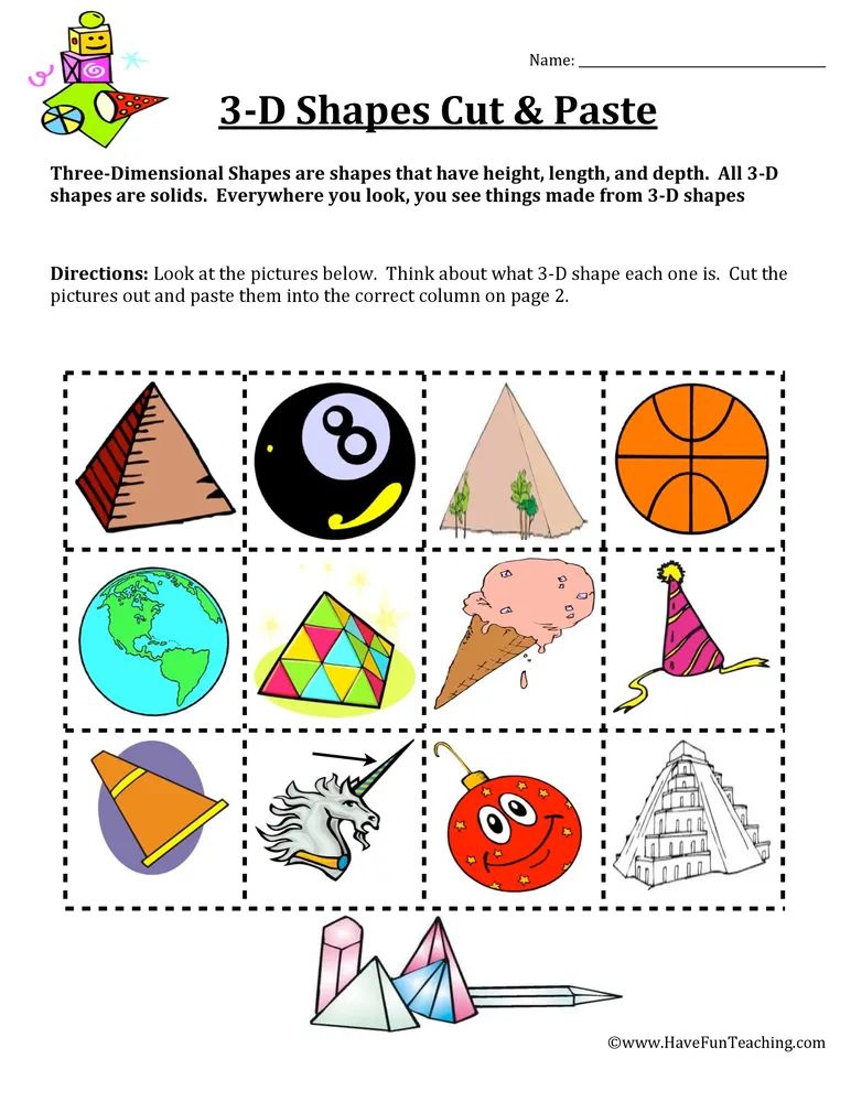 3d Shape Sort Worksheet By Teach Simple - Nature Pictures - High Quality High Resolution Collection