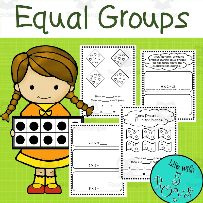 Making Equal Groups L2 Online Exercise For Live Worksheets - Nature Backgrounds - Professional High Resolution Collection
