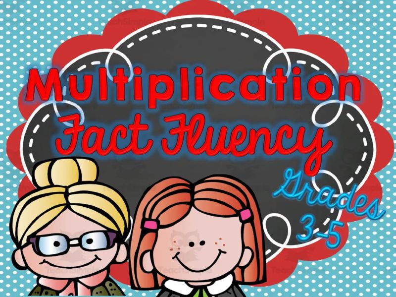 Math Fact Fluency Multiplication - Gradient Pictures - Elegant High Resolution Collection