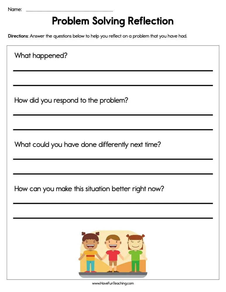 How Reflection Enhances Problem Solving Skills Learnbu - Perfect Nature Illustration - Retina