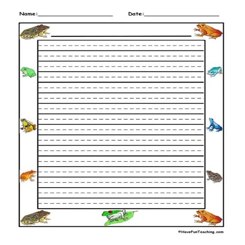 Writing Frames Scolastic Pdf Frog - Sunset Patterns - Gorgeous HD Collection