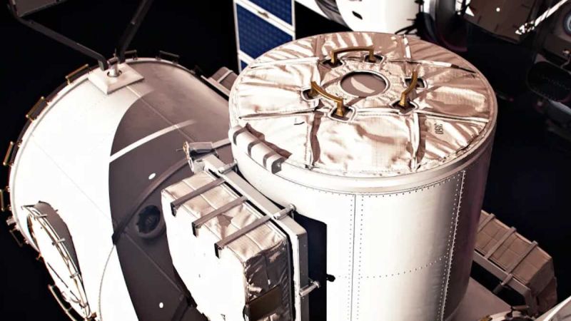 Airlock Lunar Gateway - Download Modern Gradient Illustration | Full HD