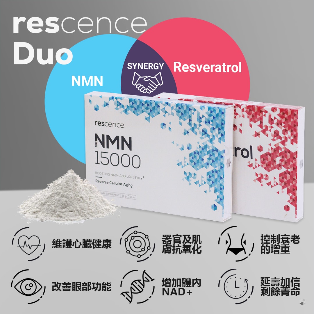 Rescence Duo - NMN, RSV x 4 Sets | 45% OFF - Rescence