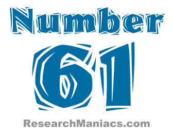 Number 61 - All about number sixty-one Number 61 - All about number sixty-one