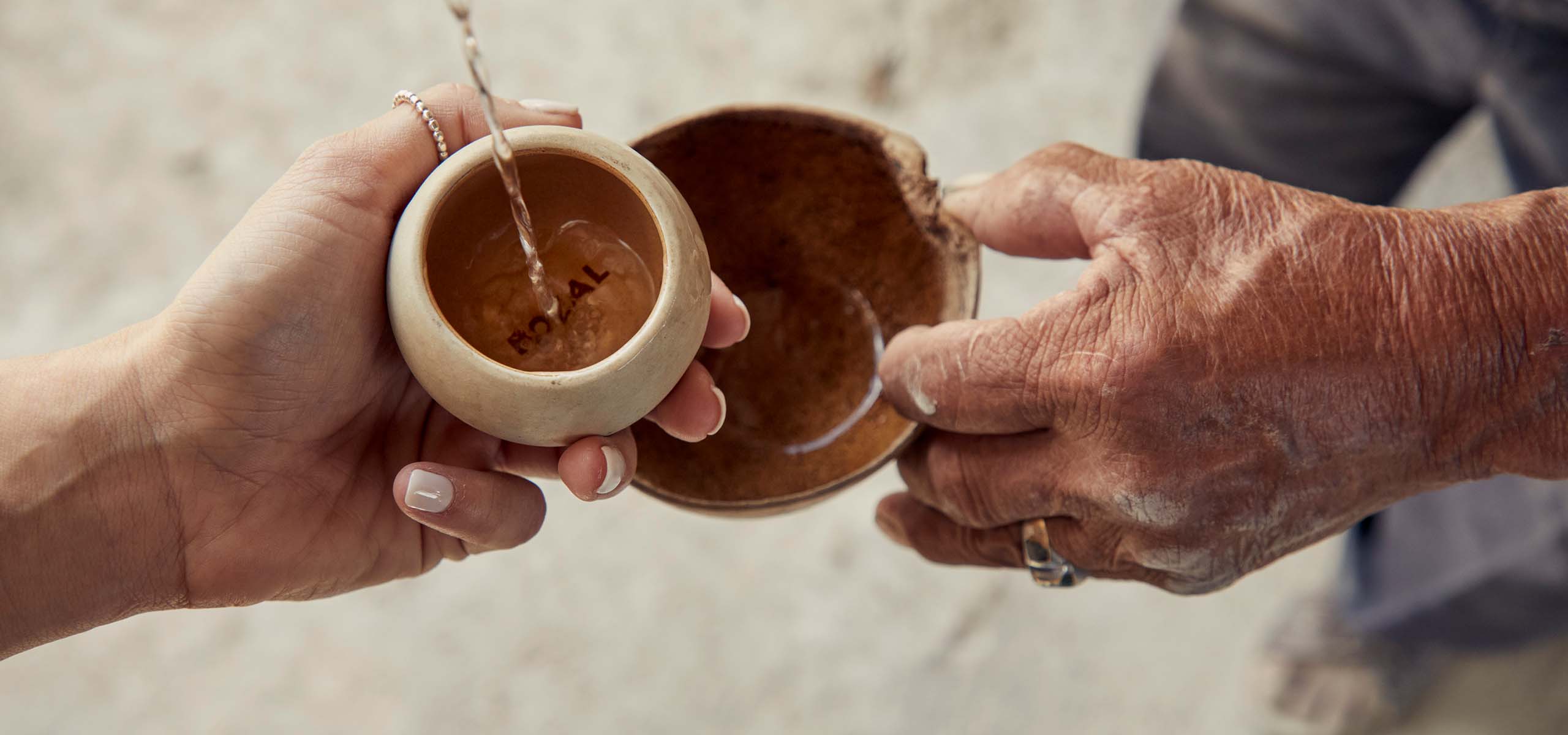 Bozal Mezcal Drink in hand