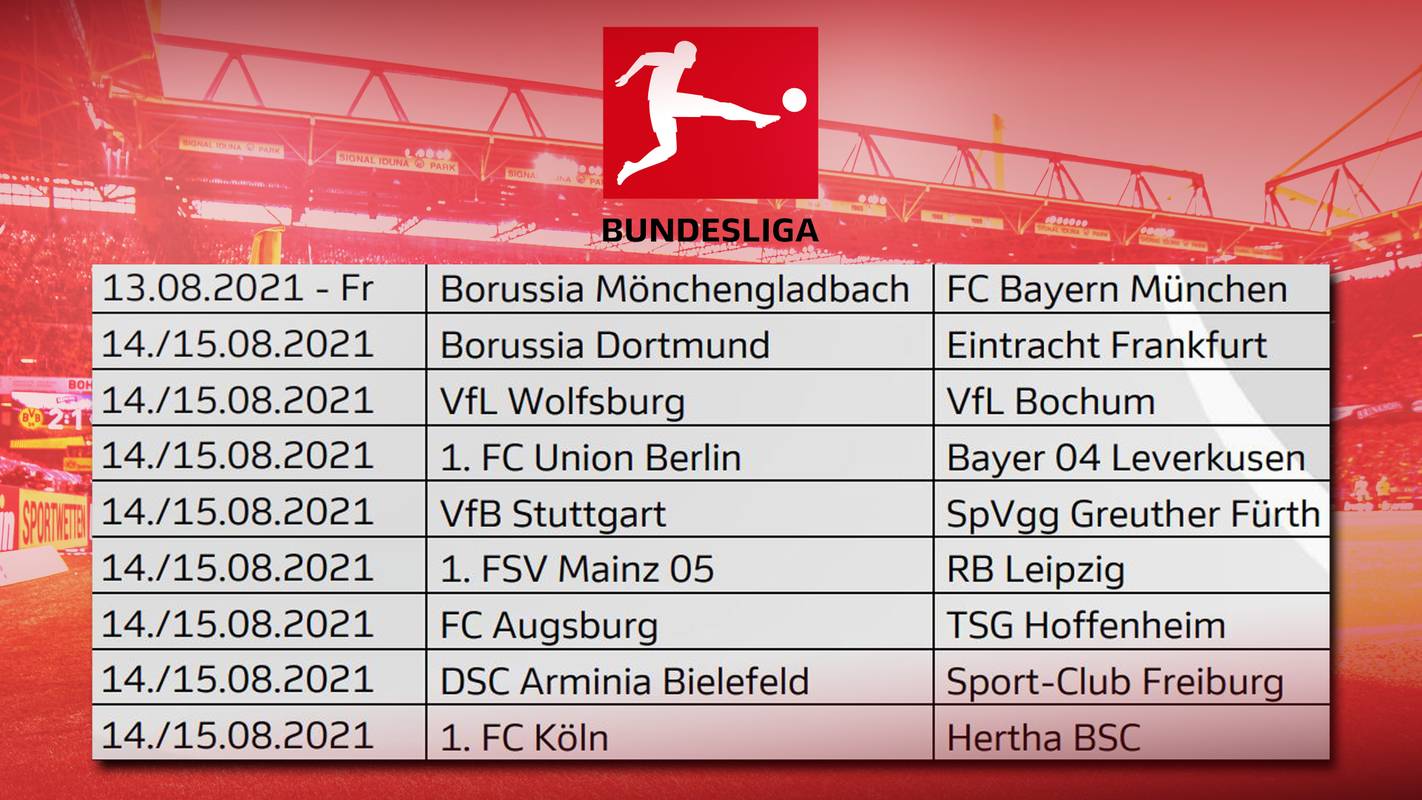 Borussia dortmund beginnt die saison 2021/22 mit einer partie gegen das team, das ihnen die bislang letzte niederlage in der. Xqi0odeaqkmaum