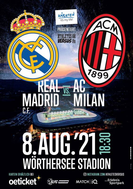 Real madrid to meet ac milan in friendly clash on 8 august. Real Madrid Gegen Ac Milan Live Auf Sport1 Im Tv Der Athletesversus Cup