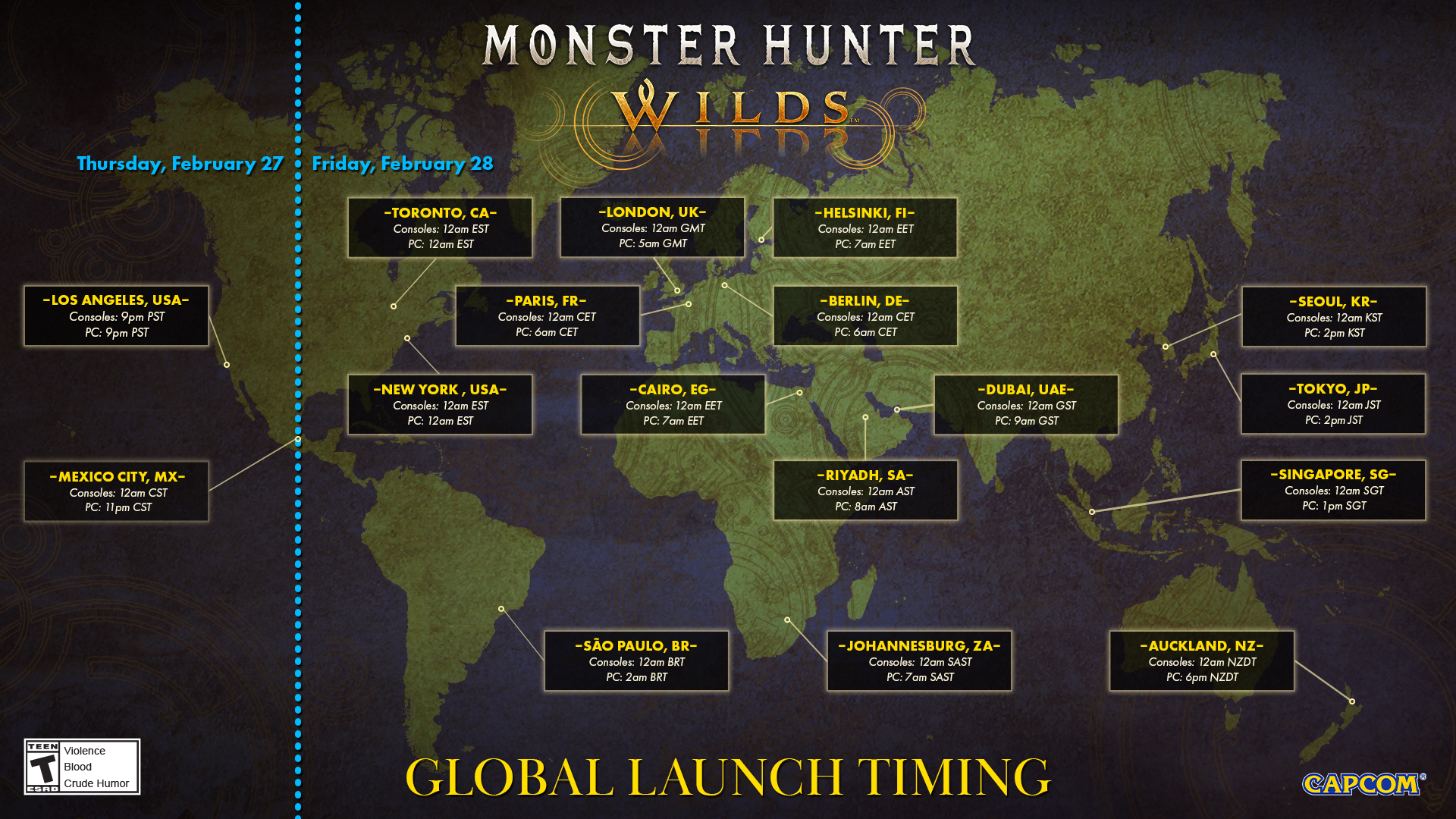 Monster Hunter Wilds Launch Map REVIL Monster Hunter Wilds Launch Map 