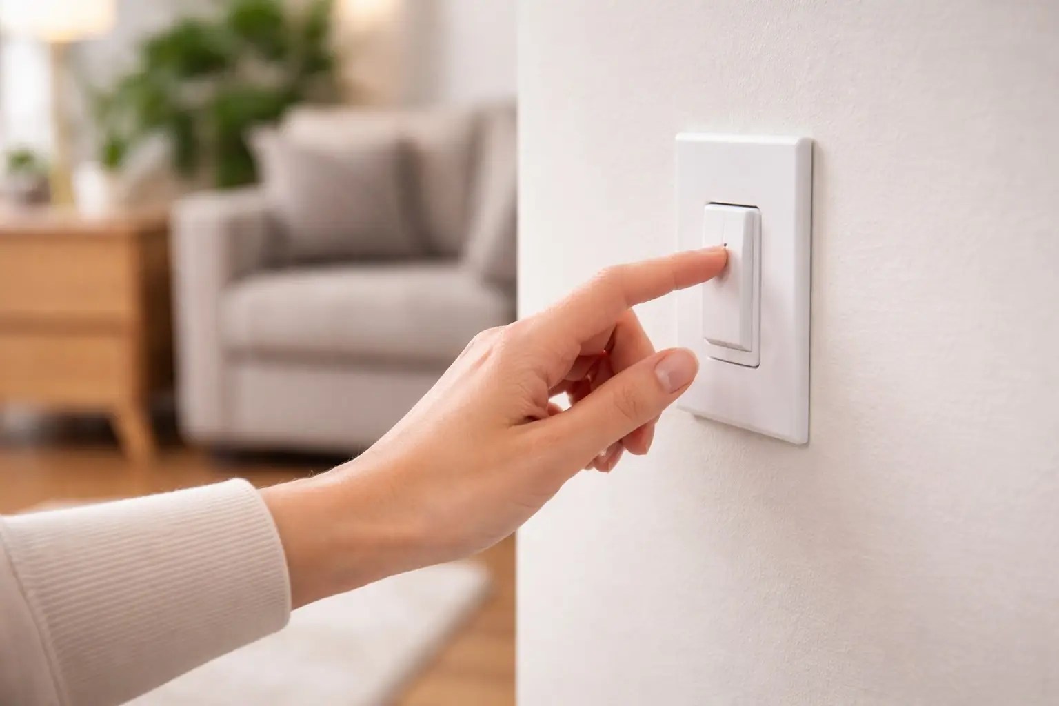 lights flickering when turning on lights