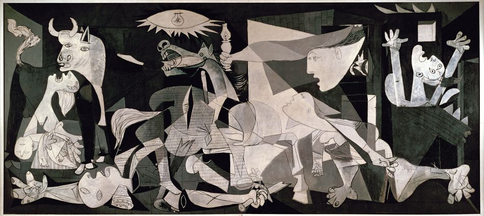 Pablo Picasso Nun Guernica Eseri Resim Biterken