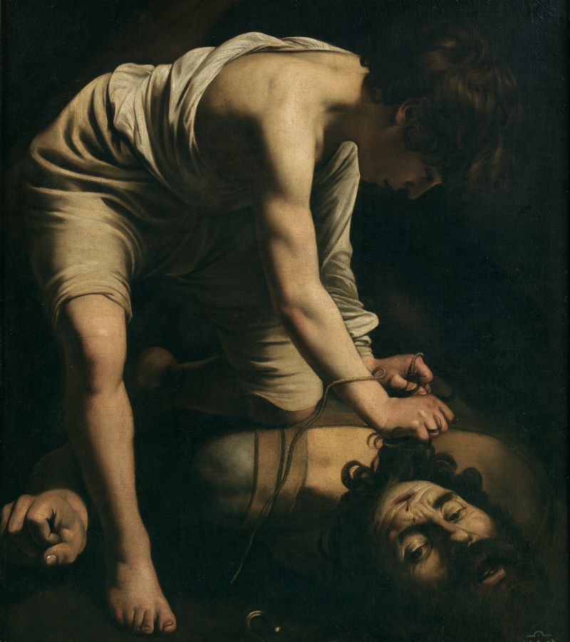 Caravaggio Nun David And Goliath Eseri Resim Biterken