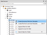 Summary Plot Template Resinsight