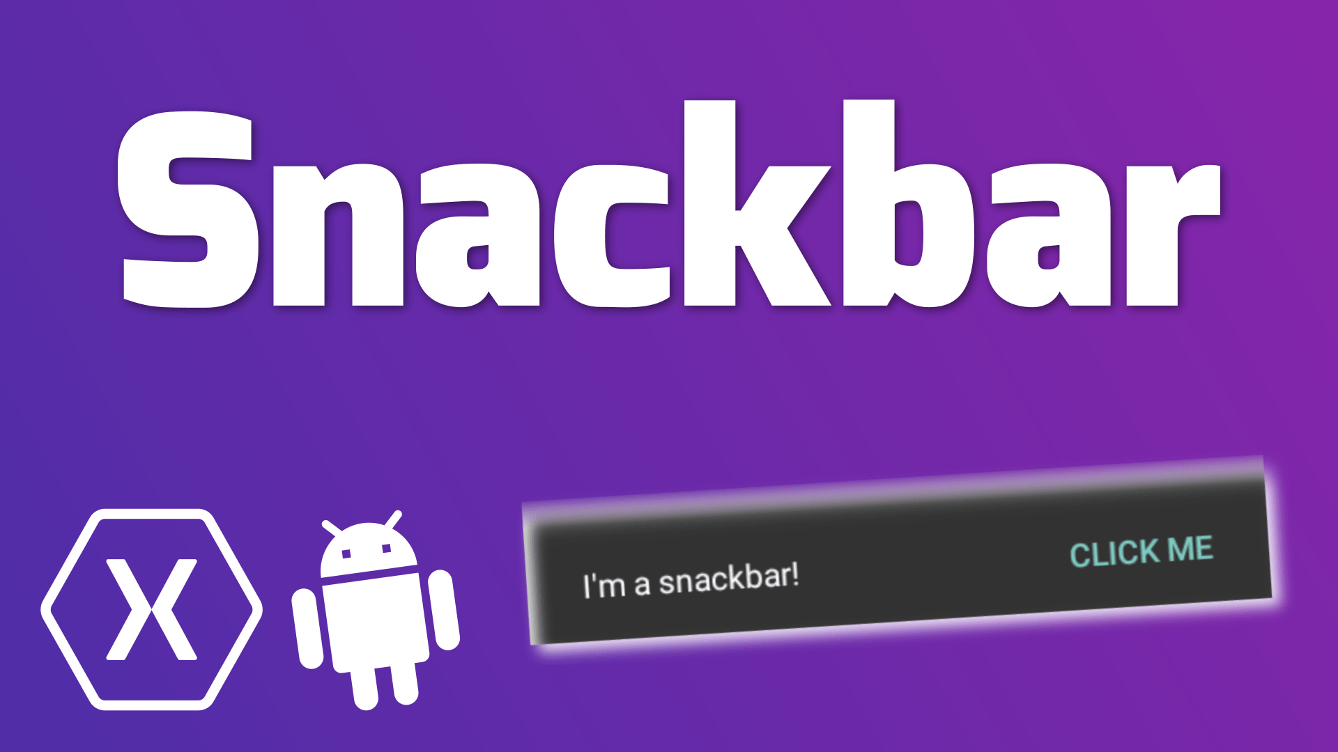 SNACKBAR Quick Tutorial (Xamarin Android) (Code) Reso Coder