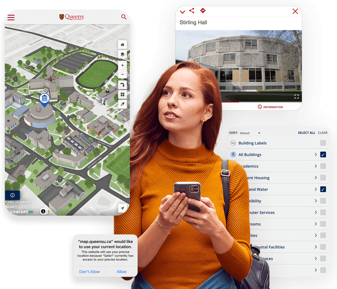 Interactive 3d Map Software Digital Map Campus Maps Concept3d - Premium Vintage Design Gallery - Full HD