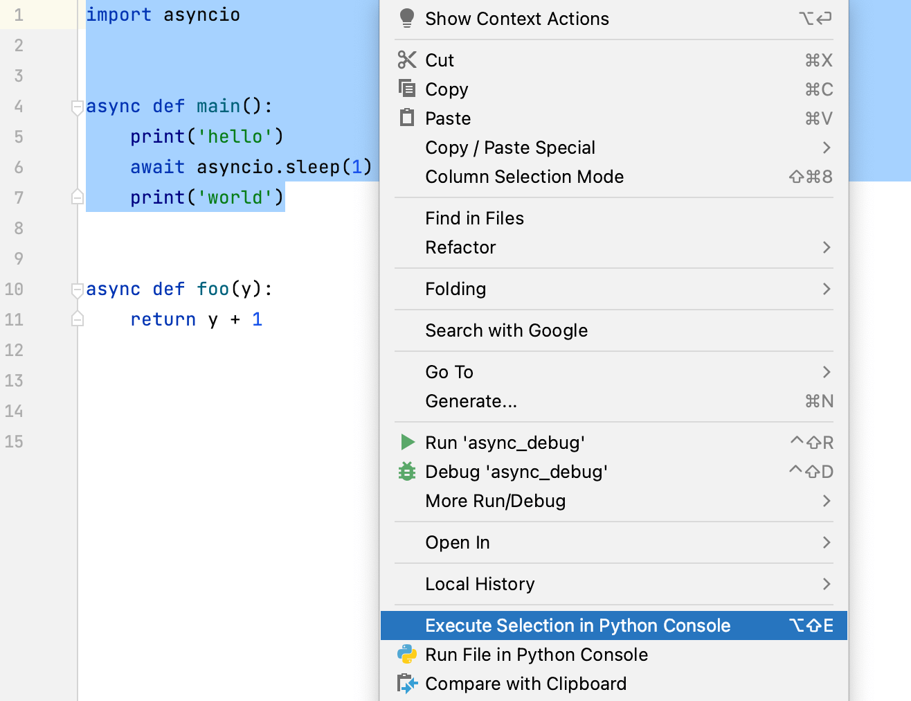 Python console | PyCharm (10) Python console | PyCharm (10)