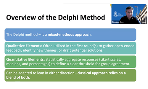 Virtual Research Roundtable (VRR) – How to Conduct a Delphi Study