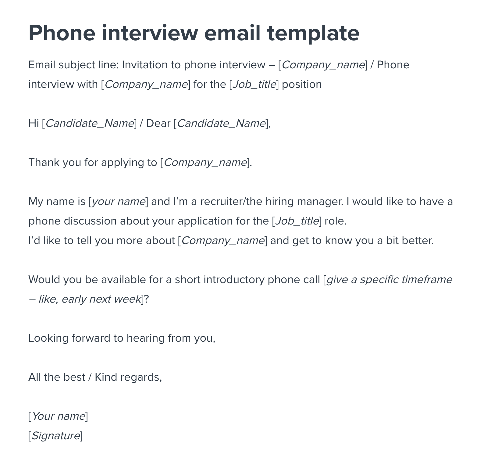 Sample Follow Up Email After No Response